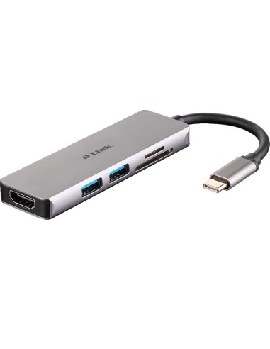 MINI DOCK  5 EN 1 2X USB 3.0/S D/HDMI 4K HUB-M530 DLINK PN: DUB-M530 EAN: 790069447822    