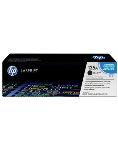 TONER HP CB540A 125A NEGRO PN: CB540A EAN: 808736839174    