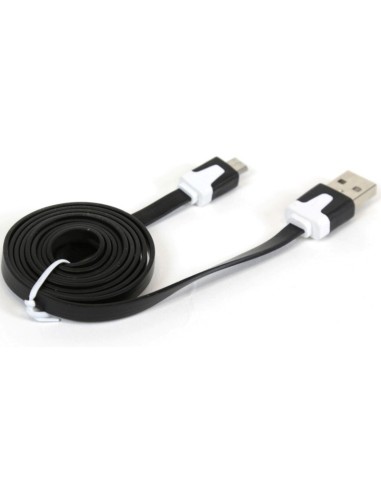 CABLE USB 2.0  1.8 M A MICRO   USB OMEGA NEGRO PN: USB A MICRO 1M EAN: 1000000003658   