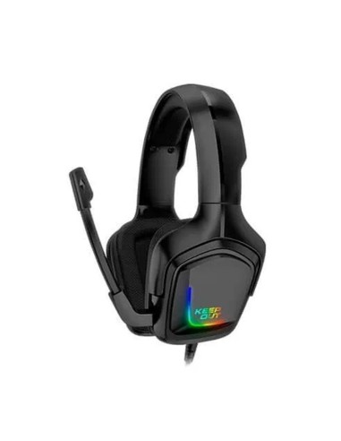 AURI + MIC 3.5MM KEEP OUT      RGB GAMING NEGRO PN: HX601 EAN: 8435099528241   