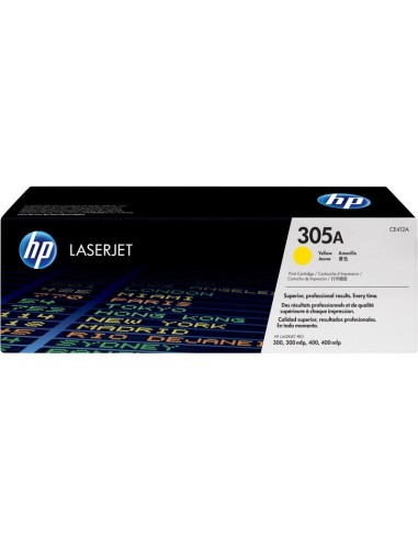 TONER HP CE412A 305A AMARILLO PN: CE412A EAN: 884962772379    