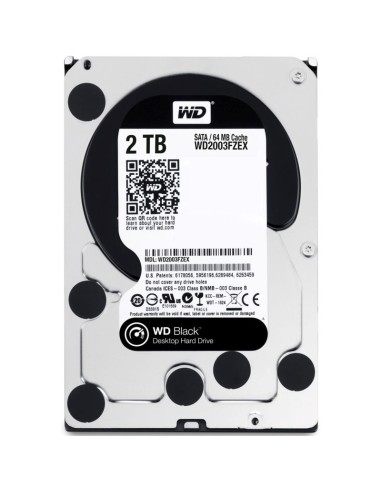 DISCO 3.5"   2TB WD BLACK      SATA3 PN: WD2003FZEX EAN: 0718037810553   