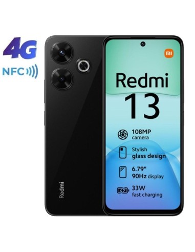 SMARTPHONE 6.79" XIAOMI REDMI  13 6GB 128GB NEGRO MEDIANOCHE PN: REDMI 13 6/128 EAN: 6941812776803   