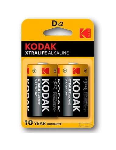 PILAS LR20 2UNDS KODAK         ALCALINA XTRALIFE PN: KOD95205 EAN: 887930952056    