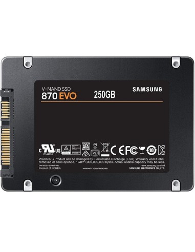 DISCO SSD 250GB SAMSUNG        SATA3 EVO 870 PN: MZ-77E250B/EU EAN: 8806090545931   