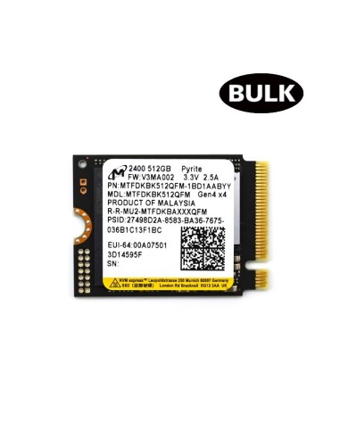 DISCO M.2 256GB NVME MICRON    NANO BULK PN: REA3926 EAN: 1000000003926   