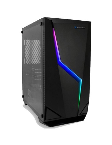 CAJA GAMING M235 DP RGB NEGRA  LATERAL CRISTAL TEMPLADO PN: DG-CHA-M235-0 EAN: 8436556142208   