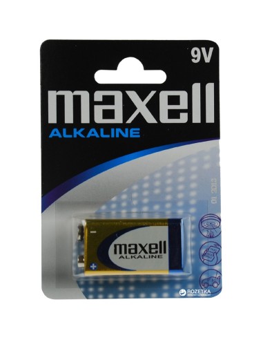 PILA 9V MAXELL 1UND BLISTER    ALCALINA PN: MXBLR6LR61 EAN: 4902580150259   