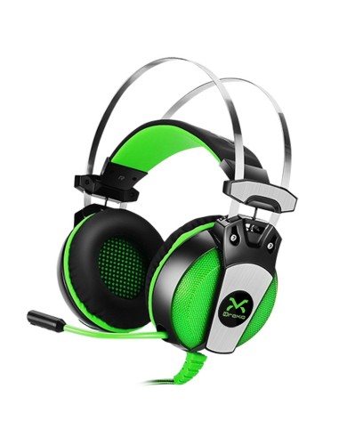 AURI + MIC 3.5MM 3GO GAMING    HADLOK CASCOS NEGRO/VERDE PN: HADLOK EAN: 8436531559052   