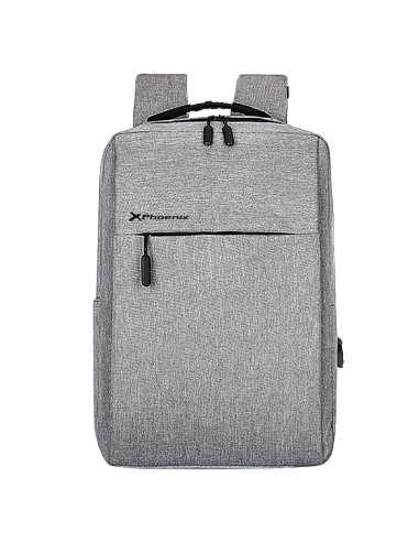 MOCHILA 15.6" PHOENIX MICHIGAN GRIS CON CABLE USB PN: PHMICHIGANG EAN: 8436583233870   