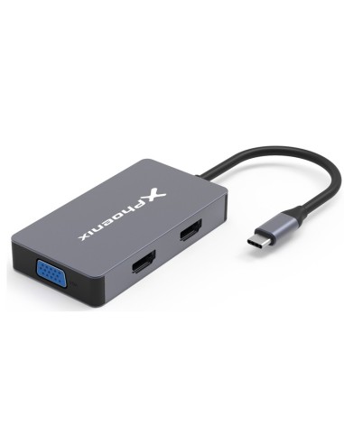 MINI DOCK USB TYPE C PHOENIX   USB 3.0, 2 X HDMI, DSUB PN: PHHUBTYPEC5IN1 EAN: 8436583233177   