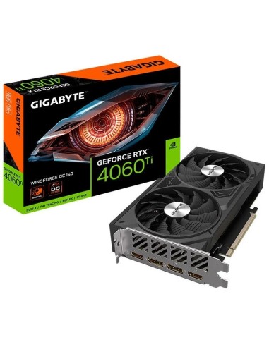 VGA RTX4060TI 16GB GDDR6  GIGA BYTE WINDFORCE OC EDITION PN: GV-N406TWF2OC-16 EAN: 4719331314712   