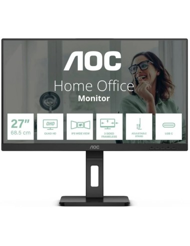 MONITOR   27" AOC LED Q27P3CV  QHD MULTIMEDIA NEGRO PN: Q27P3CV EAN: 4038986180740   