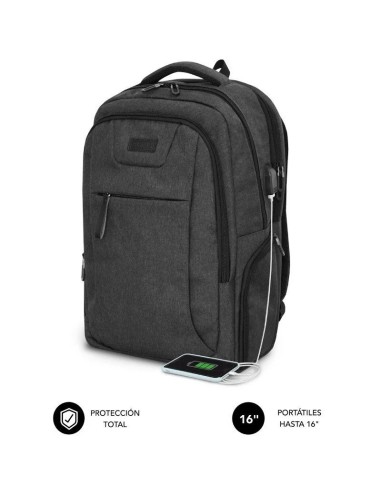 MOCHILA   16" SUBBLIM PROFESSI ONAL AIR PADDING NEGRO PN: SUBBP-APA2100 EAN: 8436586742188   