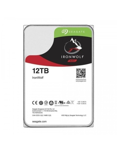 DISCO 3.5"  12TB SEAGATE       NAS SATA3 IRONWOLF PN: ST12000VN0008 EAN: 8719706004350   