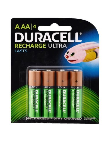 PILAS AAA  4 UNDS DURACELL REC ARGABLES PN: DURDLLR03P4B EAN: 5000394203822   