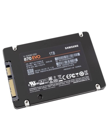 DISCO SSD   1TB SAMSUNG        SATA3 EVO 870 PN: MZ-77E1T0B/EU EAN: 8806090545917   