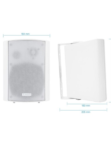 ALTAVOCES AUTOAMPLIFICADOS DE  PARED BLANCO PN: TQOWS-01W EAN: 8433281009547   