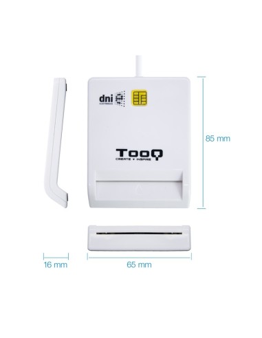 LECTOR EXT. TOOQ DNIE TQR-210W USB 2.0 BLANCO PN: TQR-210W EAN: 8433281008540   