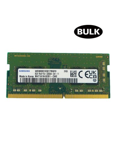 SODIMM DDR4 8GB/3200 SAMSUNG   BULK PN: M471AK43EB1-CWE EAN: 1000000002331   