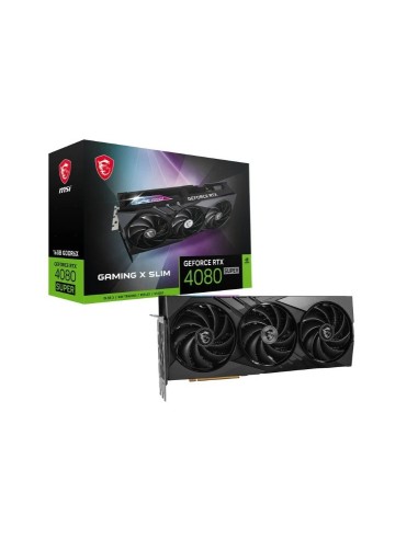 VGA RTX4080   16GB GDDR6X MSI  SUPER GAMING X SLIM NEGRA PN: 912-V511-228 EAN: 4711377170680   