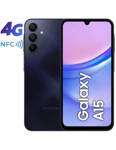 SMARTPHONE 6.5" SAMSUNG GALAXY A15 4GB 128GB 4G NFC AZUL PN: SM-A155F/DSN UD EAN: 8806095368696   