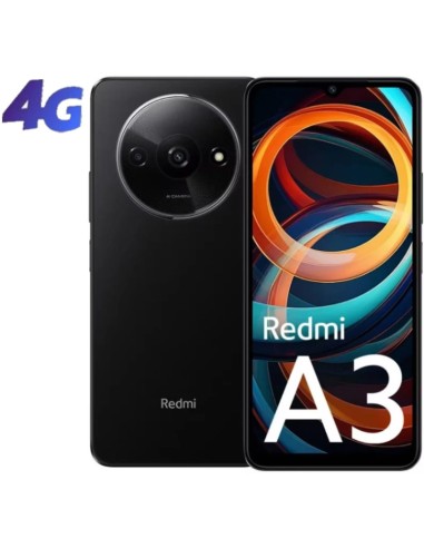 SMARTPHONE 6.71" XIAOMI REDMI  A3 4GB 128GB 4G NEGRO PN: MZB0GL9EU EAN: 6941812768129   