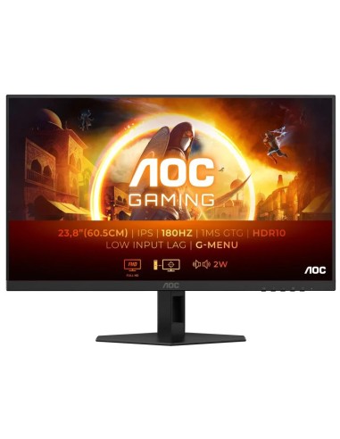 MONITOR 23.8" AOC 24G4XE IPS   FHD 180HZ NEGRO G-SYNC COMPATI PN: 24G4XE EAN: 4038986142045   