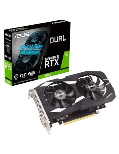 VGA RTX3050    6GB GDDR6  ASUS OC DUAL AUTOEXTREME PN: 90YV0K60-M0NA00 EAN: 4711387470633   