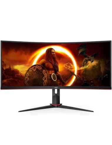 MONITOR   34" AOC LED CU34G2X  VA NEGRO Y ROJO PN: CU34G2X/BK EAN: 4038986117005   