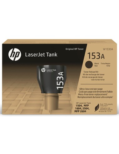 KIT RECARGA TONER LASERJET     TANK 153X NEGRO PN: W1530X EAN: 195697898266    